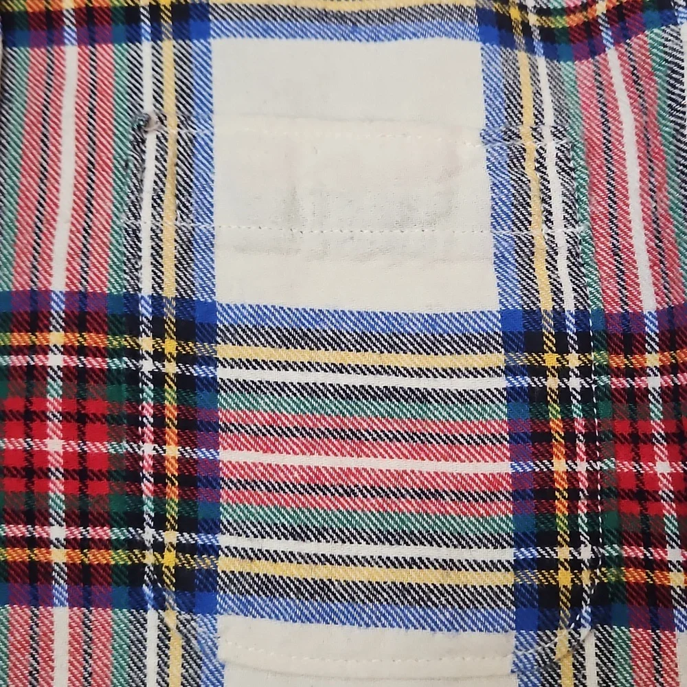 Gap Kids Flannel Button Front Shirt Boys XL (12) Plaid Cotton